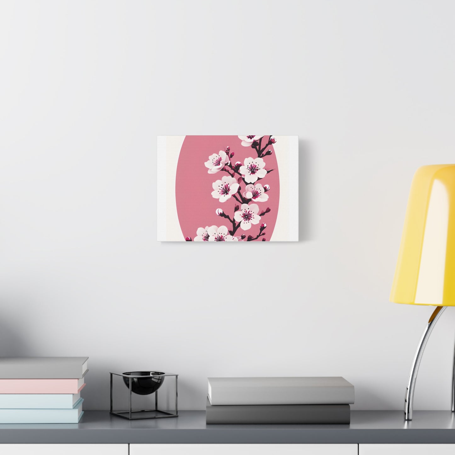 Cherry Blossom Canvas Wall Art | Japanese Flower Wall Decor | Pink Floral Canvas Print | Spring Nature Home Art | Sakura Artwork
