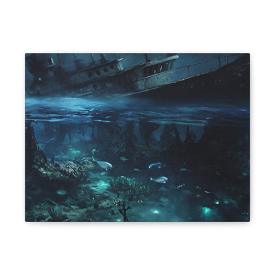 Sunken Ship Reef Canvas Print